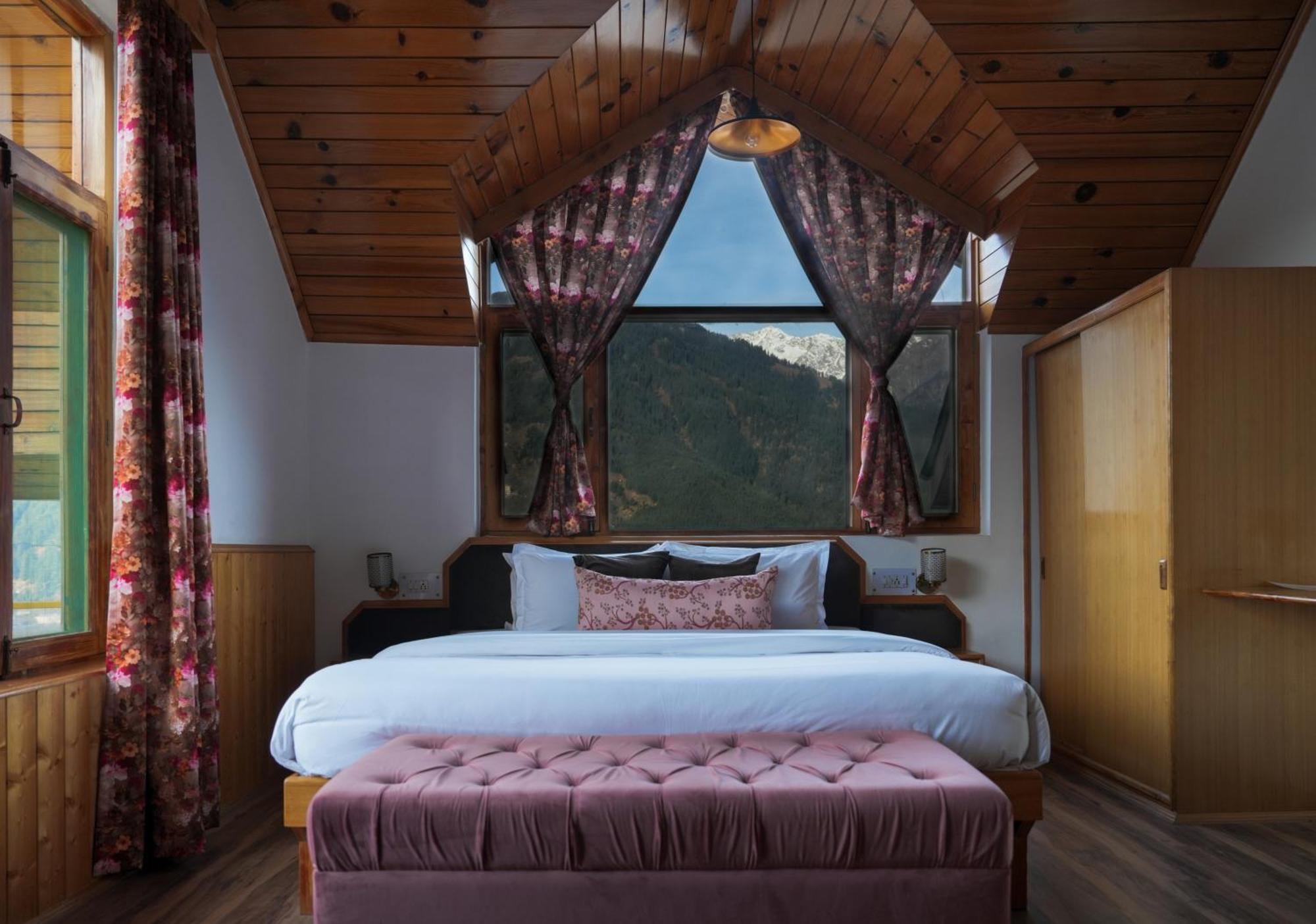 The Wooden Chalet, Manali Exteriér fotografie